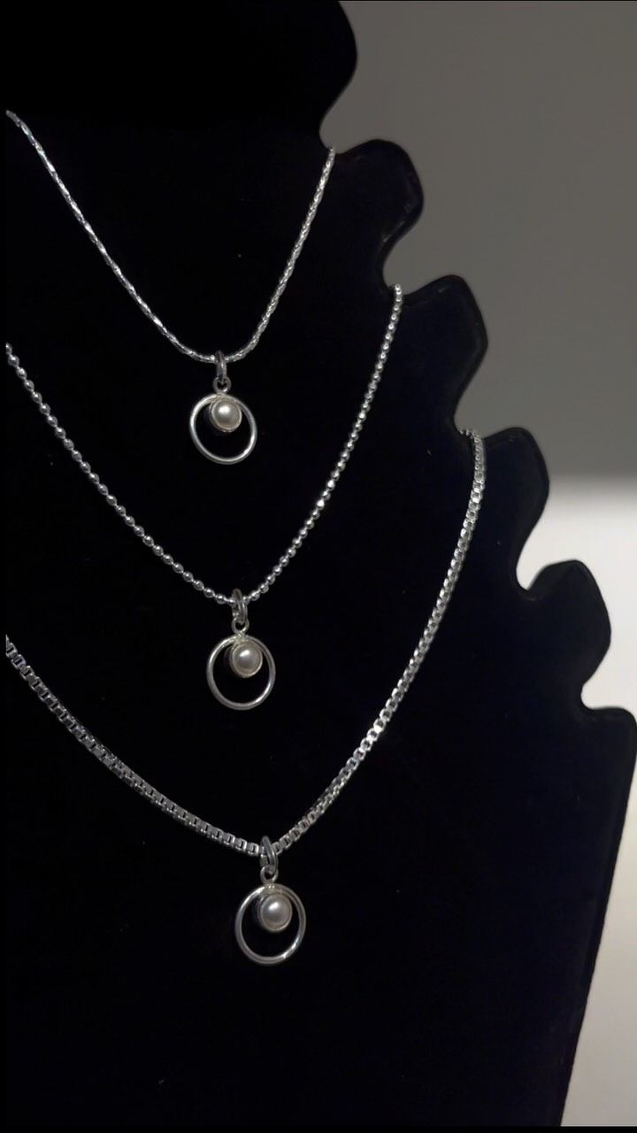 Symbol of Grace with SILVER and PEARL - View 1