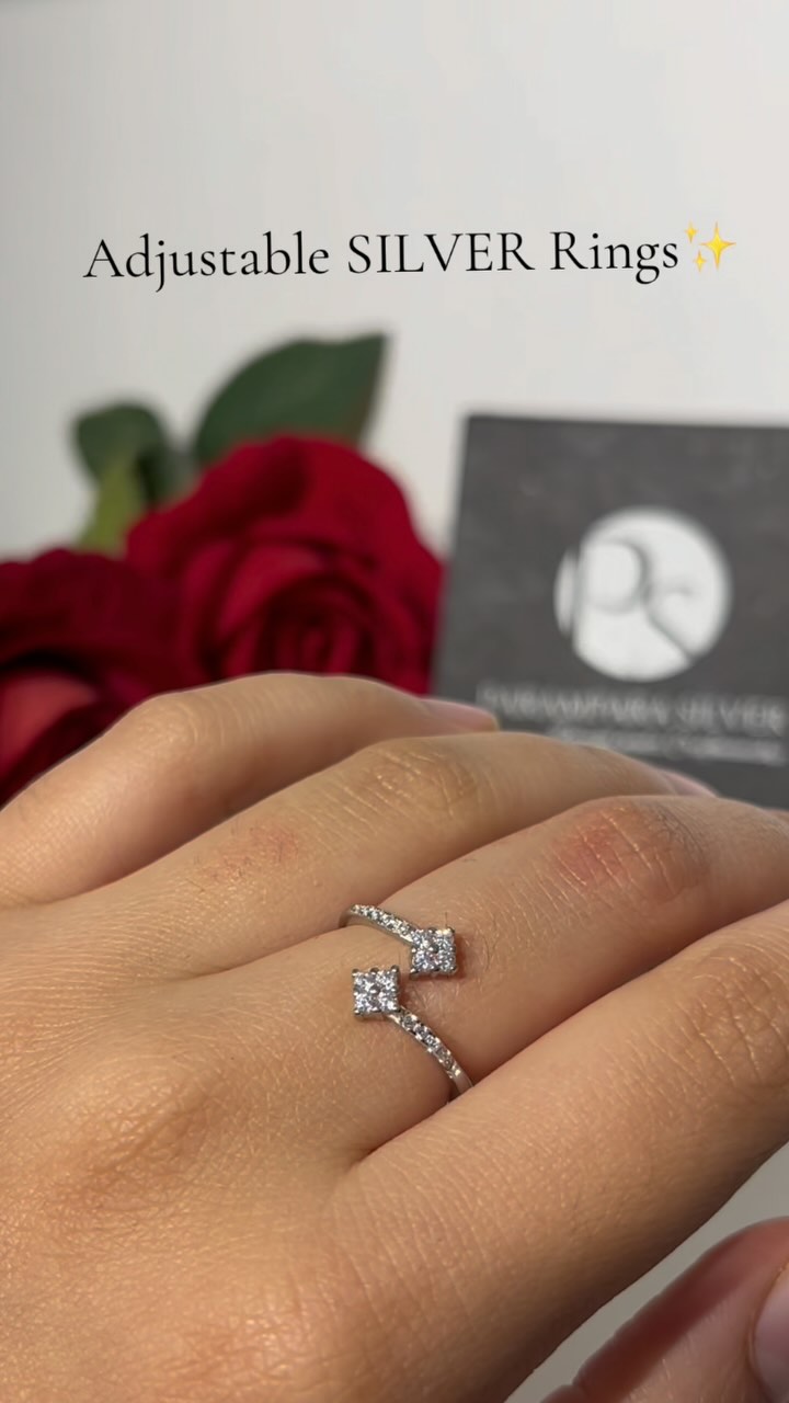 Adjustable SILVER RINGS - View 1