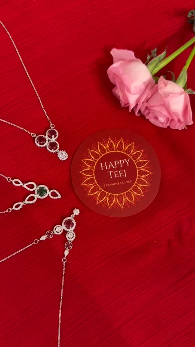 Teej Special 15 OFF on these silver Necklace celebrate in style. - View 1