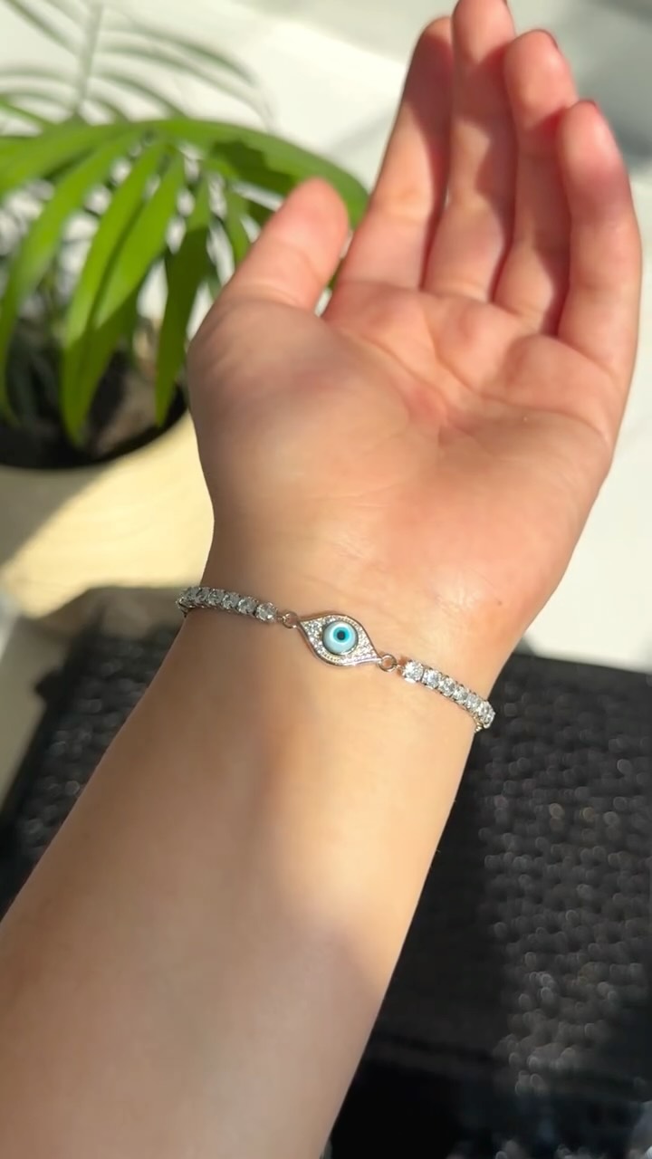 Every negativity will be silenced wearing these shield evil eye bracelet. - View 1