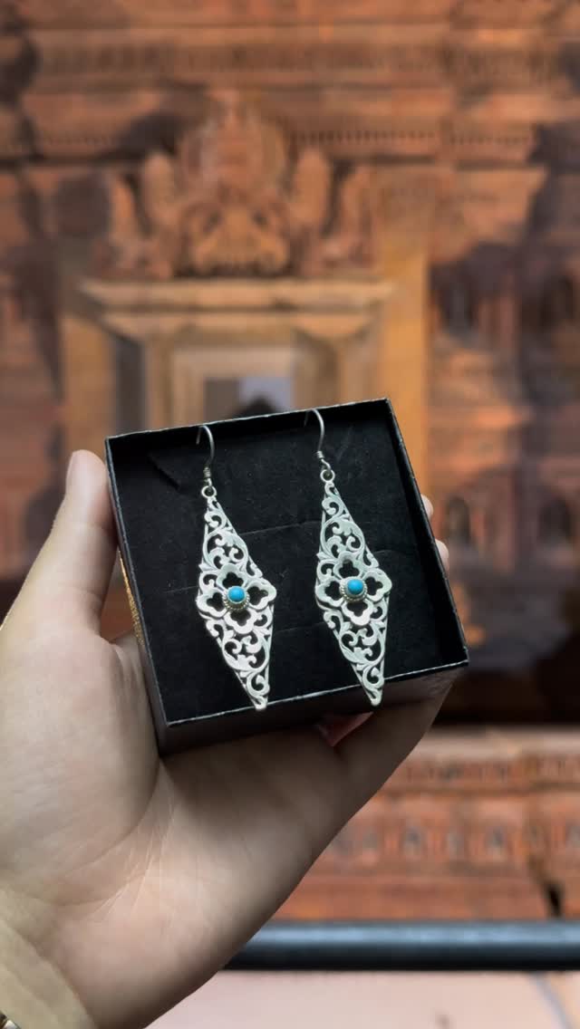 Silver Earring from Artisan Collection - View 1