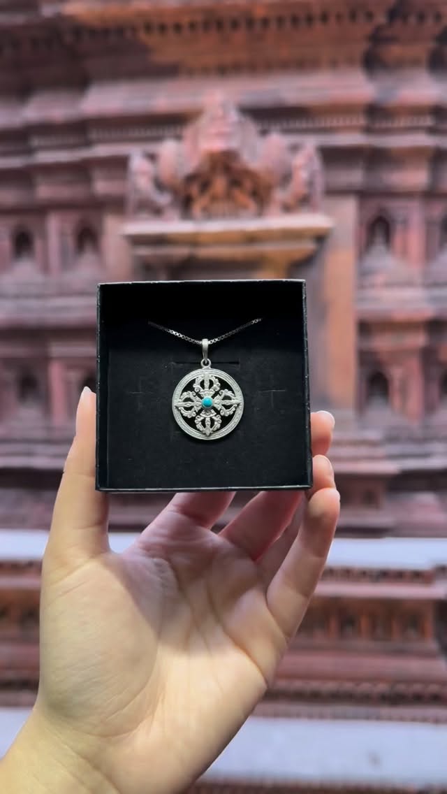 Bajra Silver Locket . Handmade in Silver - View 1