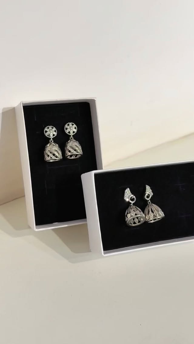 Silver Pinjada Earring - View 1